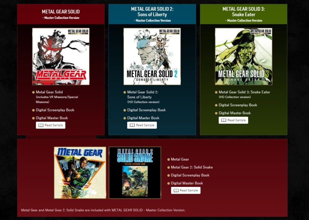  Metal Gear Solid: Master Collection Vol.1 (PS5) : Everything  Else