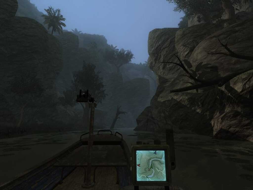 far cry 2 boat on the river