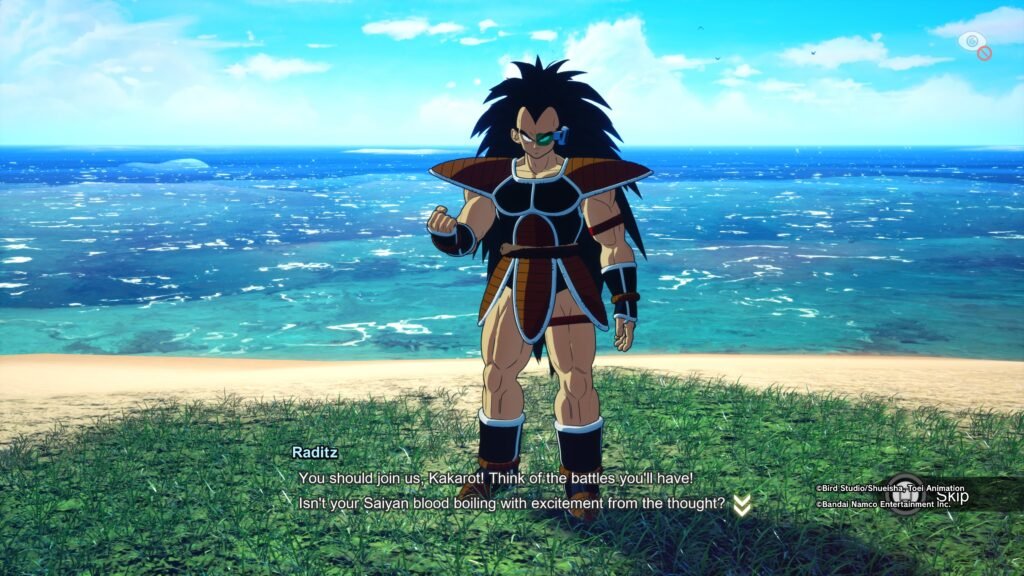 Raditz in story mode Dragon Ball Sparking! Zero