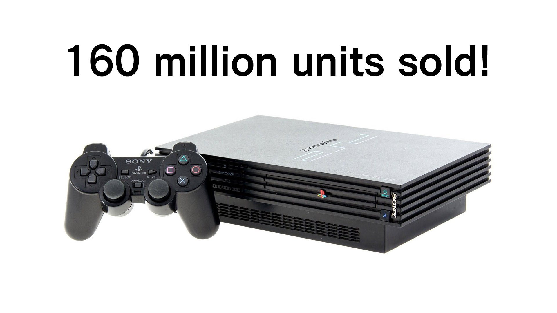The playstation 2 has sold over 160 million units worldwide pslegends